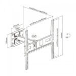 Βάση LCD 1 Μπράτσο LCD502A Vesa20 37 LCD-502A