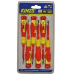Σετ Κατσαβίδια VDE Μικρά 6 Τεμάχια (3-) & (3+) 54153 Kinzo