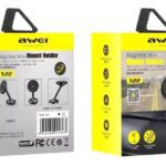 Βάση Συγκράτησης Μαγνητική για Κινητό Αυτοκινήτου μαγνητική, μαύρη AWEI X22