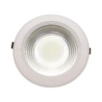 Φωτιστικό Χωνευτό LED COB Φ220 30W 4000K Λευκό PLUS