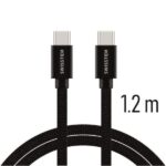 Καλώδιο USB 2.0 Type-C σε Type C, 1m, Black SW71527201