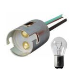 Βάσεις Ντουί γιά Λάμπα 21/5W Διπολική Αυτοκινήτου BAY15D-21/5