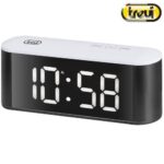 Ψηφιακό ρολόι ξυπνητήρι με μεγάλη οθόνη LED σε λευκό χρώμα TREVI EC-883 BL
