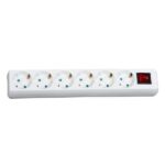 Πολύπριζο 6 Σούκο Καλώδιο 3x1.5mm 5.0Μ+Διακόπτη KF-6B 5M