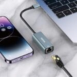 Καλώδιο Adaptor USB TYPE - C 3.1 A M*/ RJ45 KSC-905/GRAY/TC