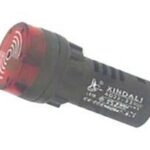 Eνδεικτικό Βιδωτό Φ22 ΠΛΑΣΤ+BUZ+FLASH 12VAC/DC