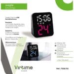 Ψηφιακό ρολόι Θερμοκρασία USB LED Virtime 7308/00