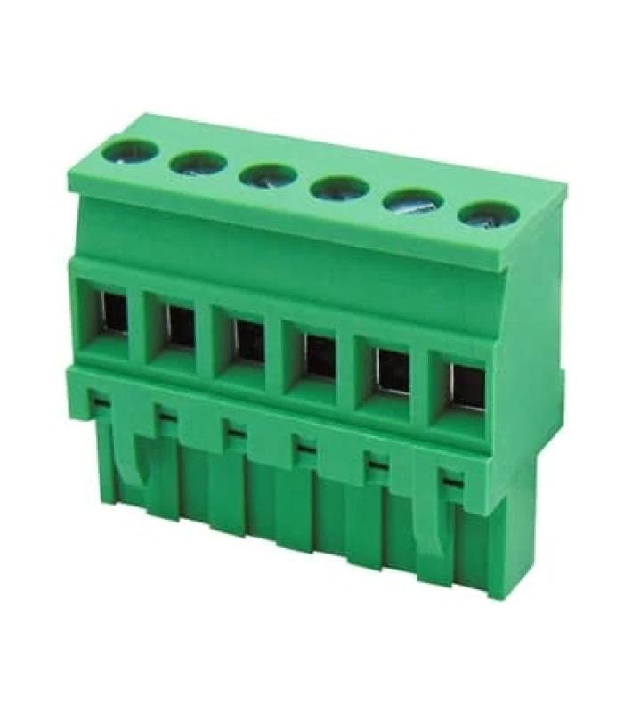 CO282650-1 Κλέμενς Καλωδίου Κάθετη F* Αποσπώμενη 6P P5.08 Πράσινη KF2EDGKA DFT