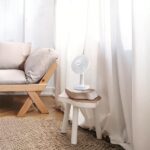 Ανεμιστήρας Επιτραπέζιος Επαναφορτιζόμενος Με USB Λευκός Φ16 9W DC