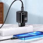 Φορτιστής/Charger USB 5V 2.4A 45W+22.5W Με Καλώδιο Type C KSC-1607/BLACK