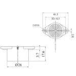 Buzzer Ηλεκτρονικό Διακοπτόμενο 12VDC 85-90dB KPI-G2913L-K8127 KEP