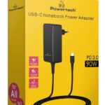 Τροφοδοτικό Φορτιστής laptop USB Type-C 90W μαύρο PT-1157