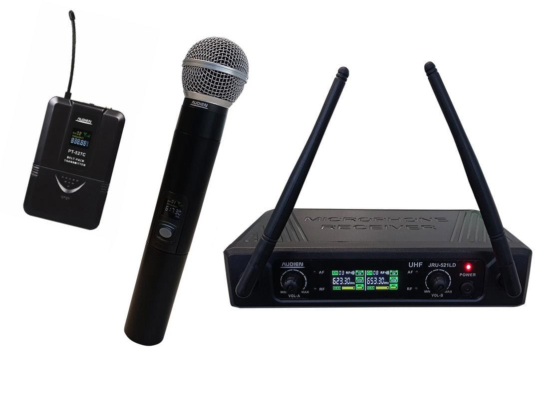 MF103719-1 Μικρόφωνο Ασύρματο 2 Τεμαχίων WR-18LD-B Χειρός - Πέτου