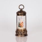 Φωτιζόμενο Φανάρι Με Νερό Στο Εσωτερικό Μπαταρίας 3xAAA Timer Θερμό Λευκό LED 9x9x19,5cm IP20