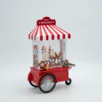 Εργαστήρι του Άγιου Βασίλη με Νερό στο Εσωτερικό Φωτιζόμενο Μπαταρίας Timer 17.5x9x27cm