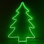 Δέντρο Χριστουγεννιάτικο 65*74cm 230V 3m ΝΕΟΝ LED Φωτοσωλήνα Πράσινη Μονοκάναλη Προέκταση Παροχής 1,5m IP44