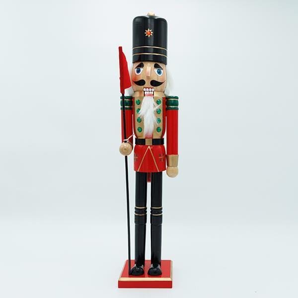 LA9062401-1 Καρυοθραύστης Κόκκινος - Άσπρος - Χρυσός Με Σπαθί 36CM