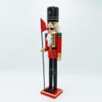 Καρυοθραύστης Κόκκινος - Άσπρος - Χρυσός Με Σπαθί 36CM