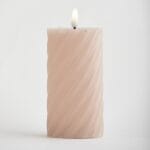 Κεράκια Διακοσμητικά Led Με Φλόγα Ροζ Με Χρονοδιακόπτη 7x16cm