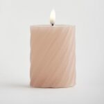 Κεράκια Διακοσμητικά Led Με Φλόγα Ροζ Με Χρονοδιακόπτη 7x12cm