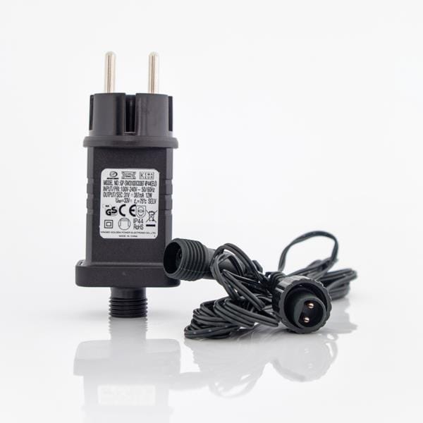 LA901919-1 Μετασχηματιστής Σταθερό 31V/12W ΕΩΣ 1500 LED Πράσινο PVC Καλώδιο 3m Προέκταση Παροχής 3m ΙΡ44