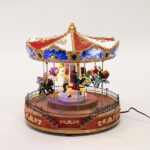 Καρουζέλ Με Αλογάκια Μουσική & Κίνηση Με Μετασχηματιστή 25,3Χ25,1Χ26,3cm