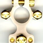 Πόλος Μπαταρίας Επίχρυσος 3 Θέσεων CBT-0710A.