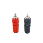 Μπόρνες Μεγάλες Κόκκινες / Μαύρες 4mm XS-P020