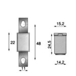 Ασφάλειες Αυτοκινήτου Κύβος με Πλάι Πόδια FLB 100Α Μπλέ