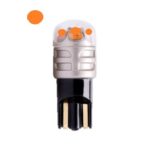 SMD Led Aυτοκινήτου Διαμορφωμένη Βάση Τ10 SIXSHOT 400mA Πορτοκαλί 12V Ζευγάρι