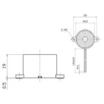 Buzzer Ηλεκτρονικό Διακοπτόμενο 9VDC 80dB KPMB-G2609L-Κ10002 KEP