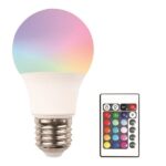 Λάμπα Led Σφαιρική E27/RGB/1.0W/220V AC με Τηλεχειριστήριο