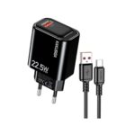 Φορτιστής/Charger USB 5V 22.5W Με Καλώδιο Type C KSC-1662/B