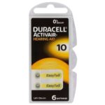 Μπαταρίες Ακουστικών Βαρηκοΐας Duracell 10 Activair 1,45V Τεμ. 6