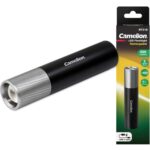 Φακός Επαναφορτιζόμενος LED 3W ΜΕ ZOOM CAMELION RT318